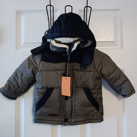 Ben Sherman Other - Ben Sherman NWT Infant Hooded Puffer Jacket Sz 12M